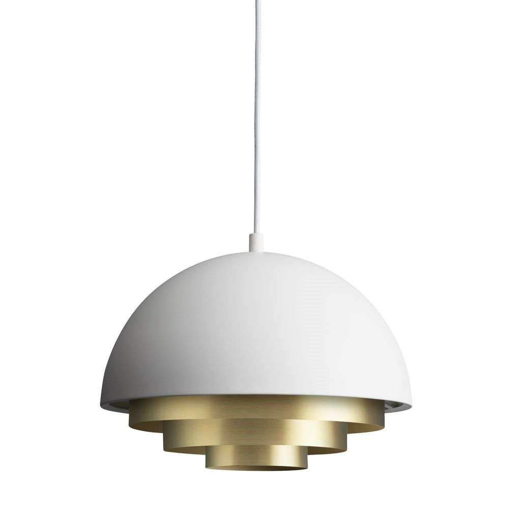 Warm Nordic - Milieu Colour Mini Hanglamp White/Brass