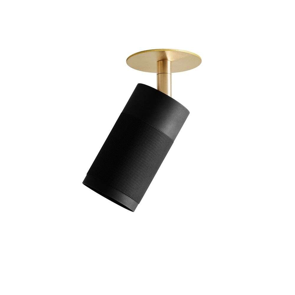 Thorup Copenhagen - Patrone Recessed Plafondlamp w/Coverplate Black Browned Brass Thorup Copenhage