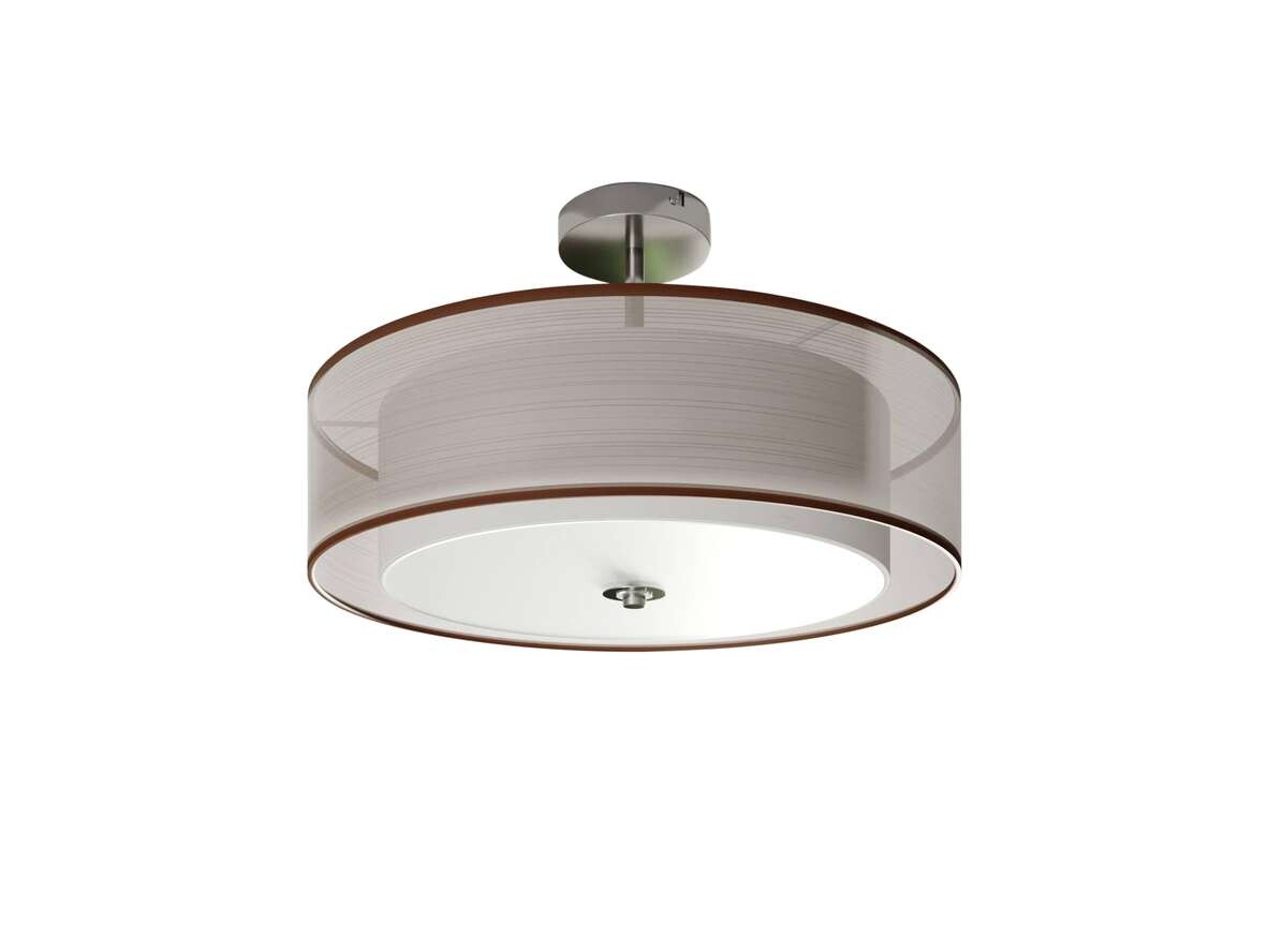 Lindby - Pikka LED Plafondlamp Brown/White Lindby
