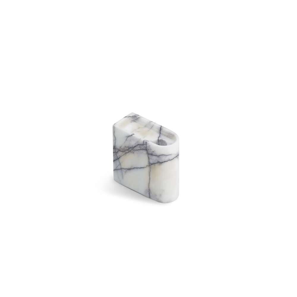 Northern - Monolith Candle Holder Low Mixed White Marble