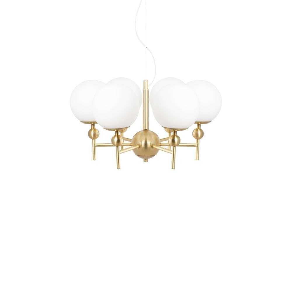 Globen Lighting - Astrid 50 Hanglamp Brushed Brass/White