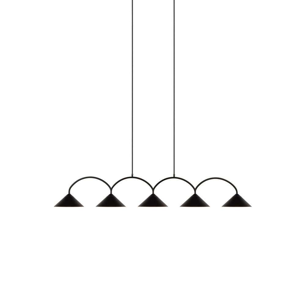 Globen Lighting - Curve 5 Hanglamp Black Globen Lighting