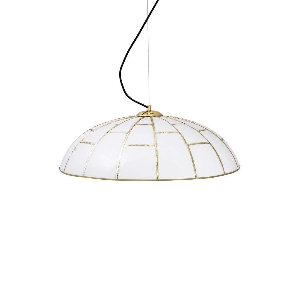 Globen Lighting - Ombrello Hanglamp White/Brass