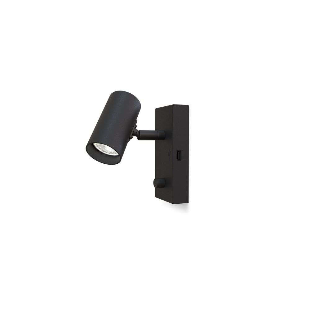Belid - Tyson USB Wandlamp Right Black