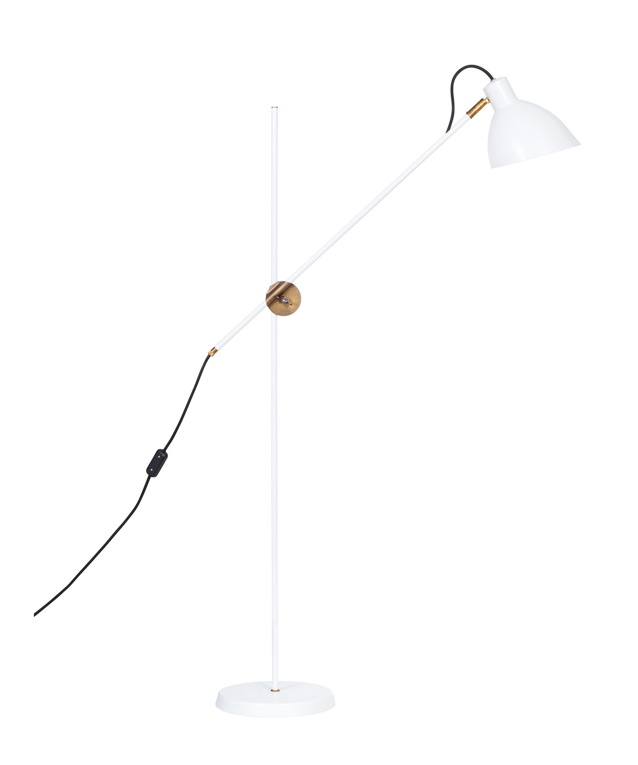 Konsthantverk - Kh#1 Wit/Gebroken/Geelkoper Staande Lamp