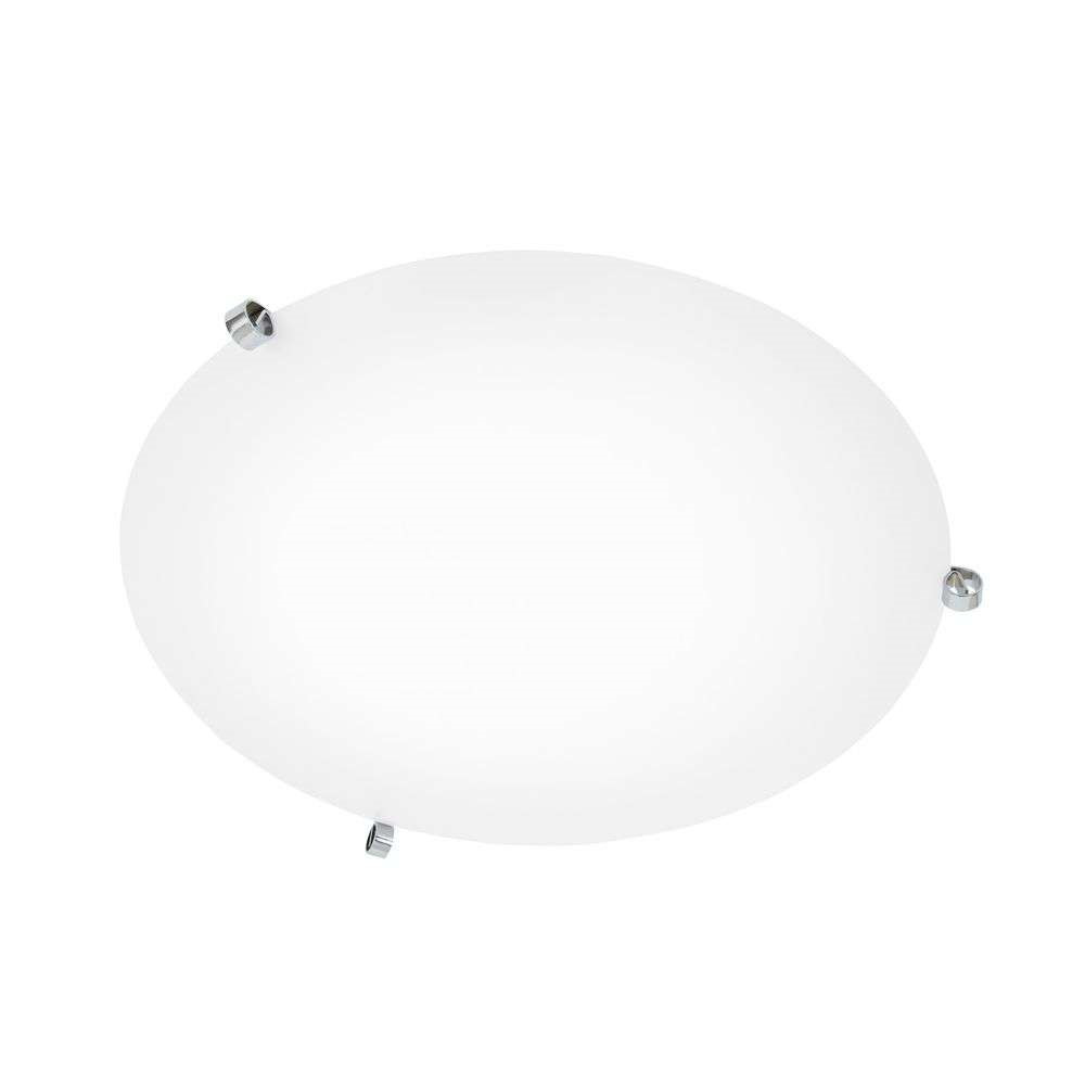 Ögla Plafondlamp Ø45 Chrome/White - Konsthantverk