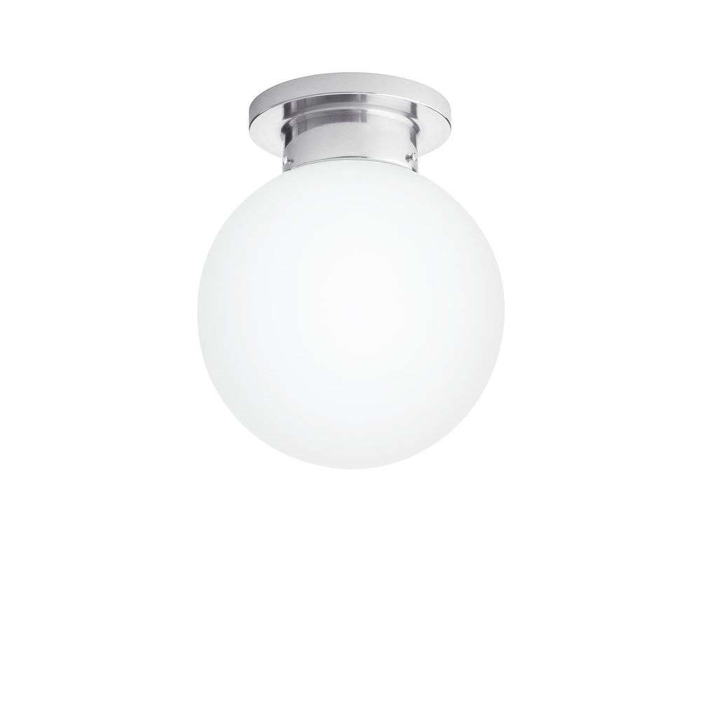 Konsthantverk - Glob Plafondlamp Ø25 Chrome/Matt White