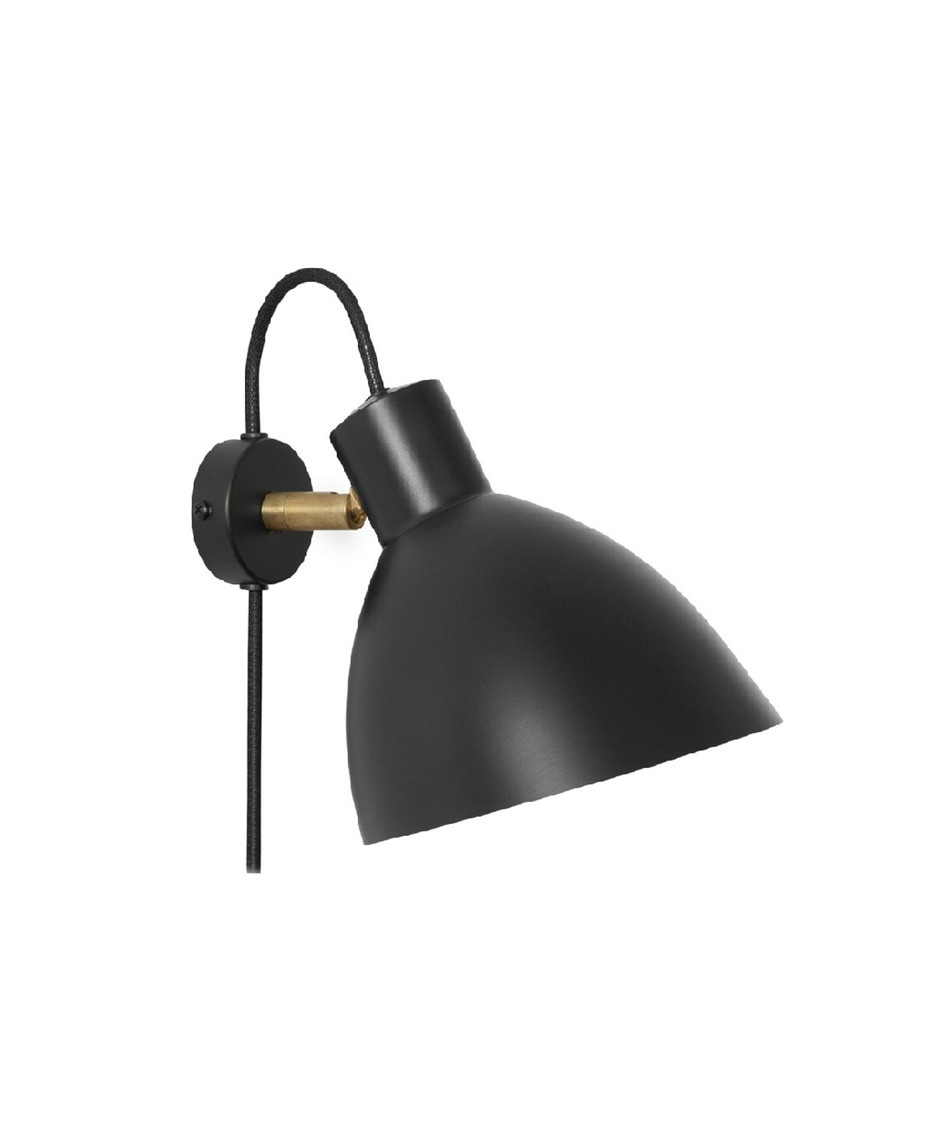 Konsthantverk - Kh#1 Zwart/Gebroken/Geelkoper Wandlamp