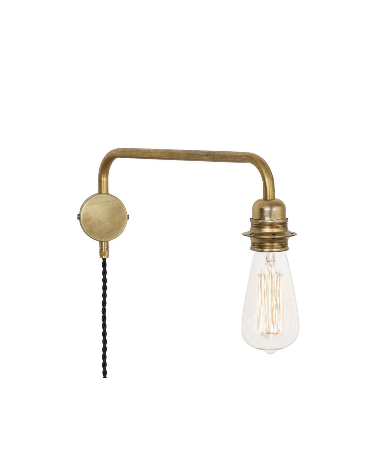 Edison Wandlamp Down Gebroken/Geelkoper - Konsthantverk