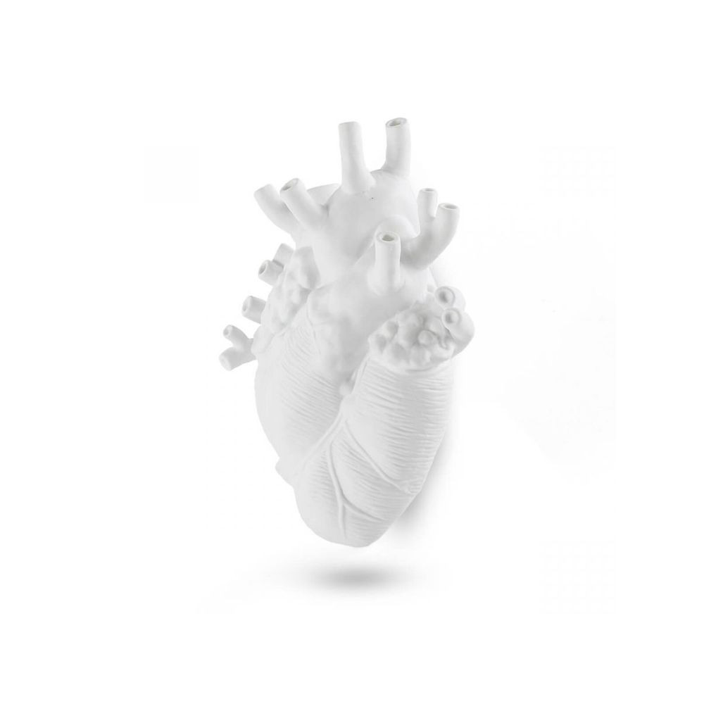 Love In Bloom Giant Resin Heart Vase - Seletti