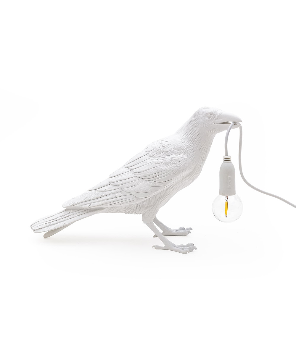 Seletti - Bird Lamp Waiting Tafellamp Buiten Wit Seletti