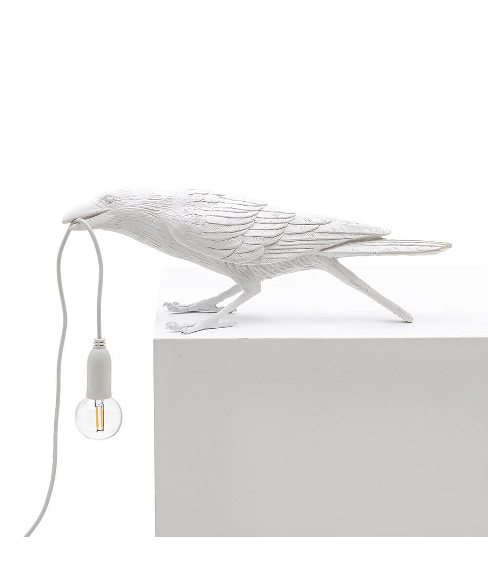 Seletti - Bird Lamp Playing Tafellamp Buiten Wit Seletti