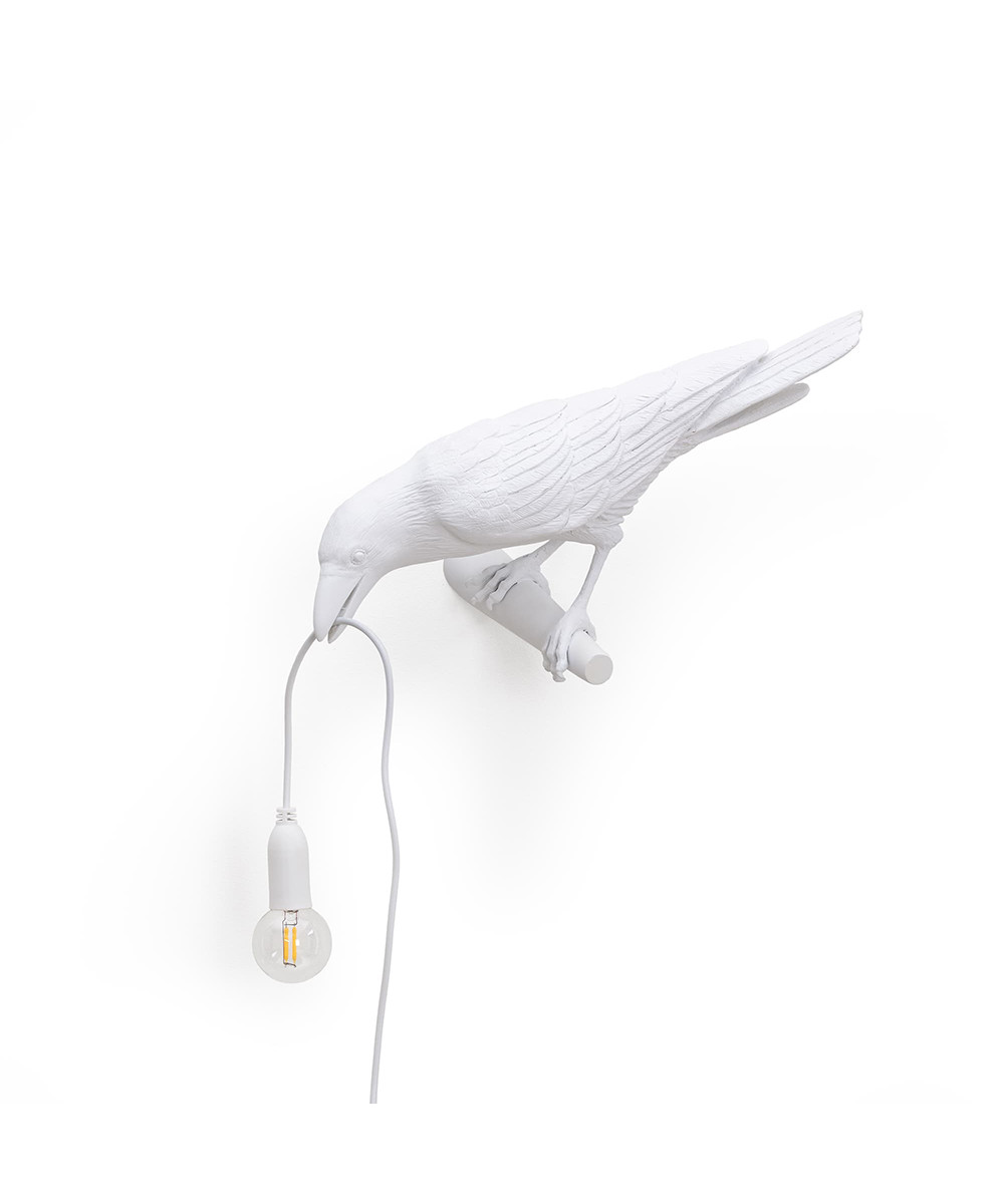 Seletti - Bird Lamp Looking Left Wandlamp Wit Seletti
