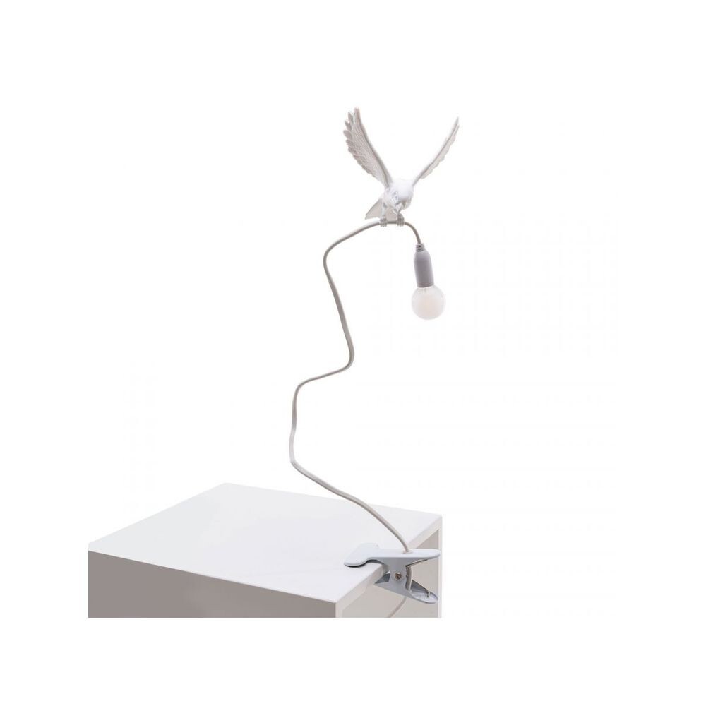 Seletti - Sparrow Landing Klemlamp White