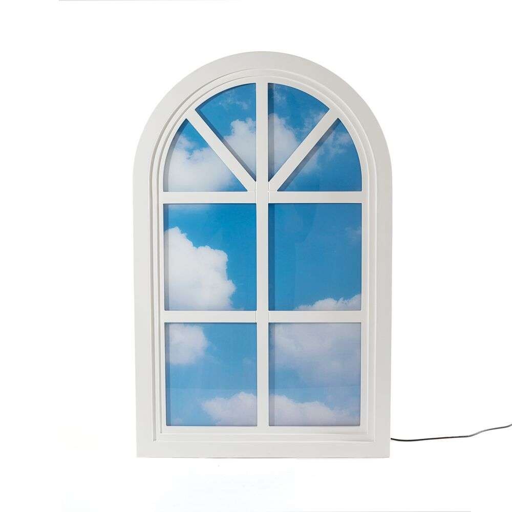 Seletti - Window 2 Wand-/Vloerlamp White/Light Blue Seletti
