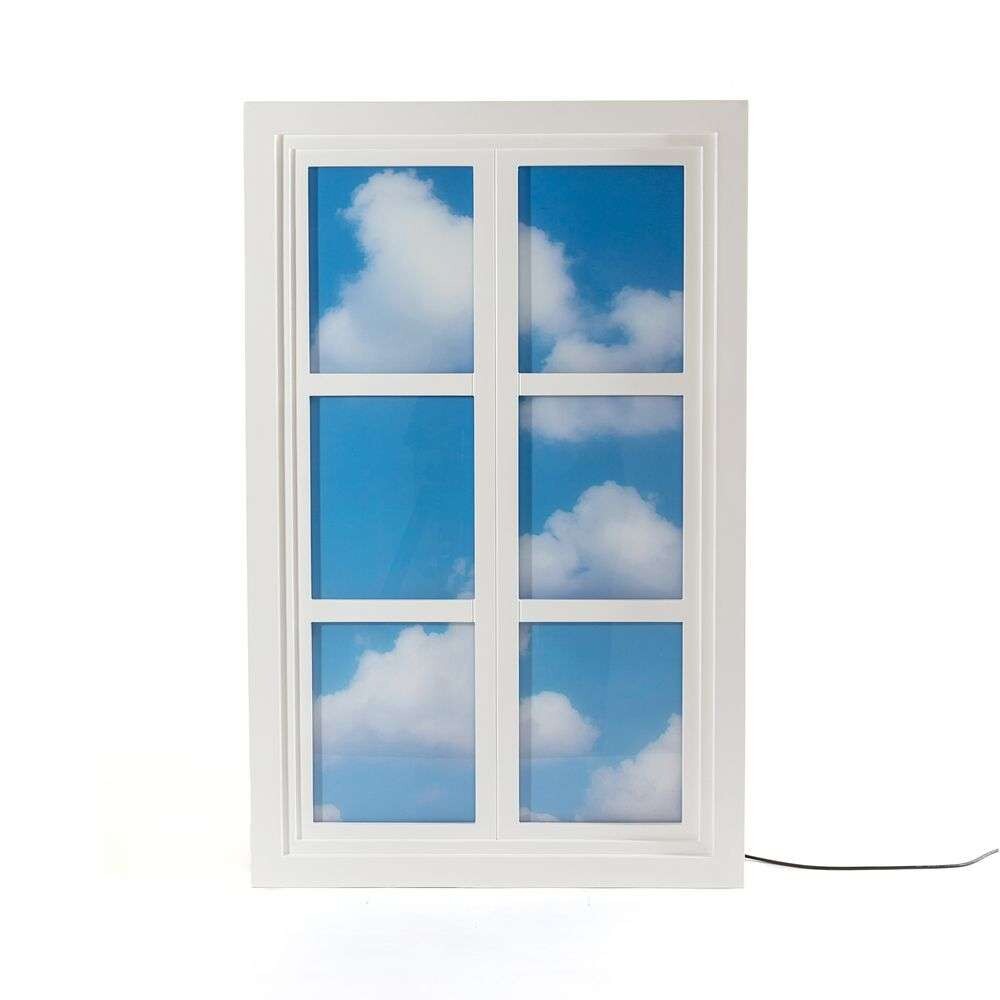 Seletti - Window 3 Wand-/Vloerlamp White/Light BlueSeletti