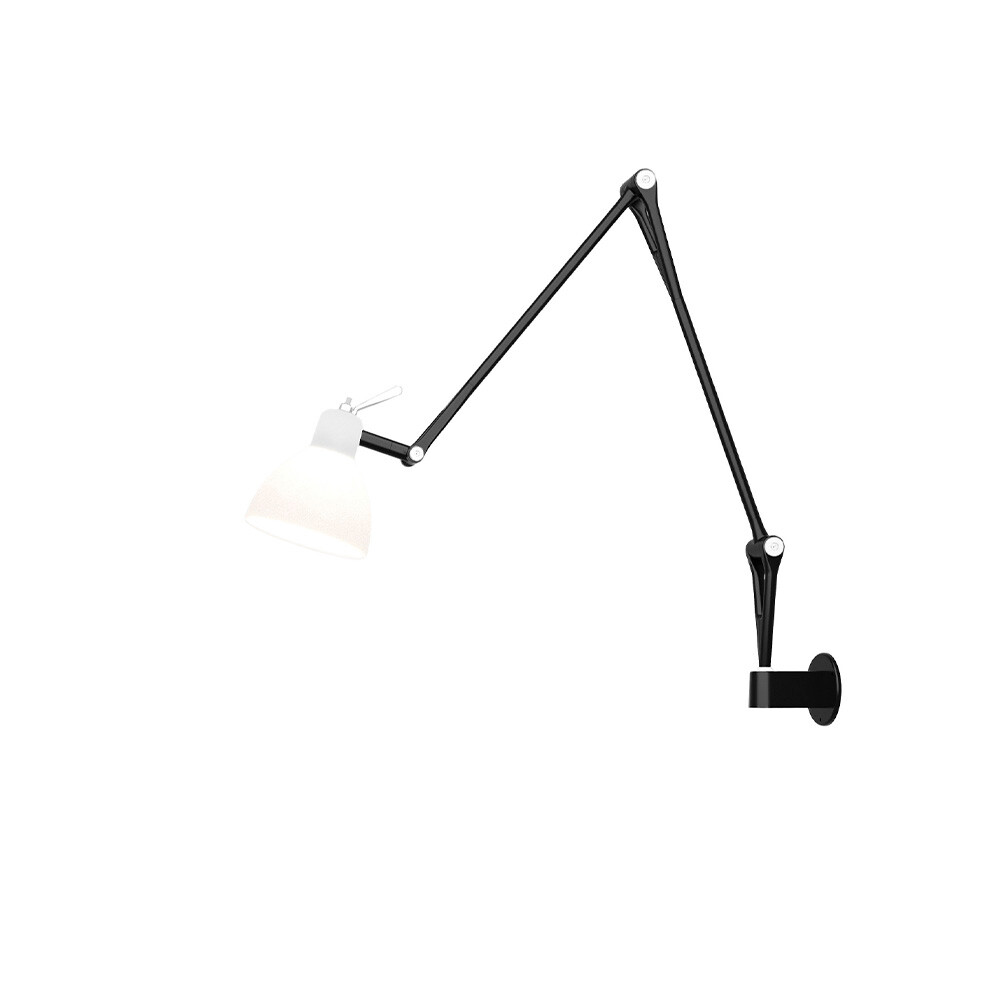 Rotaliana - Luxy W2 Wandlamp Zwart/Glanzend Wit