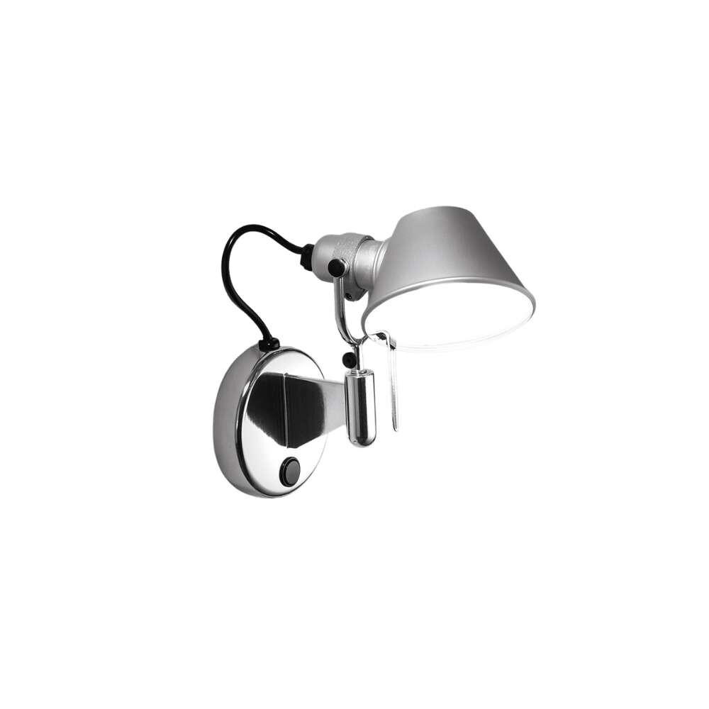 Artemide - Tolomeo Micro Faretto Wandlamp met Schakelaar Dimbaar LED Aluminium Artemide