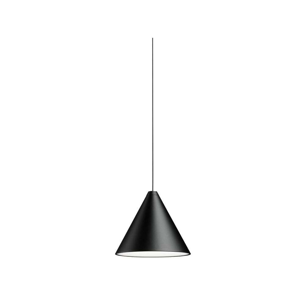 Flos - String Light Cone 12m Zwart Soft Touch Dim