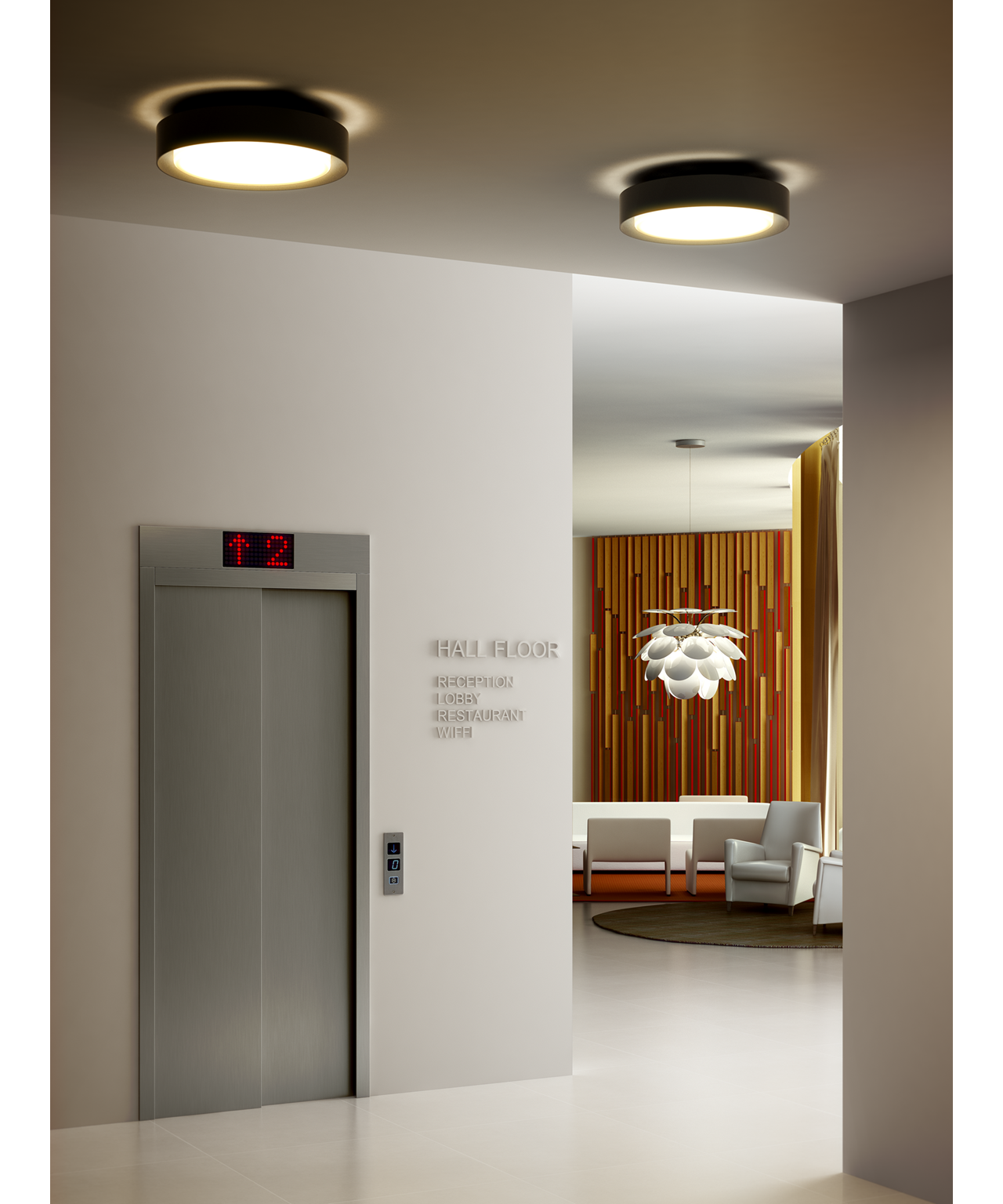 Plaff on væglampe/loftlampe Ã20 sort marset