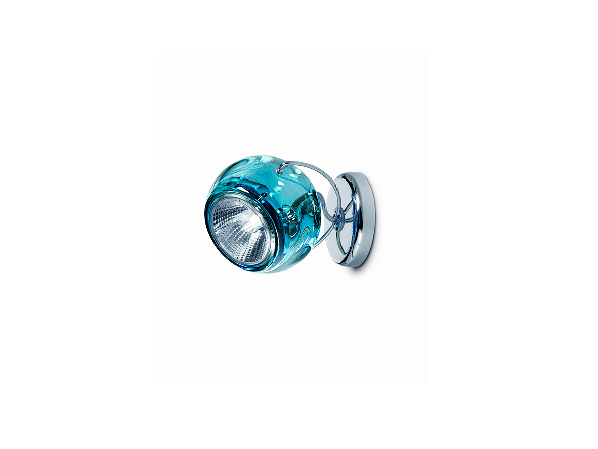 Fabbian - Beluga Wandlamp/Plafondlamp Blauw