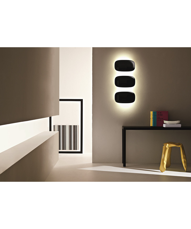 Tivu væglampe/loftlampe stor sort foscarini