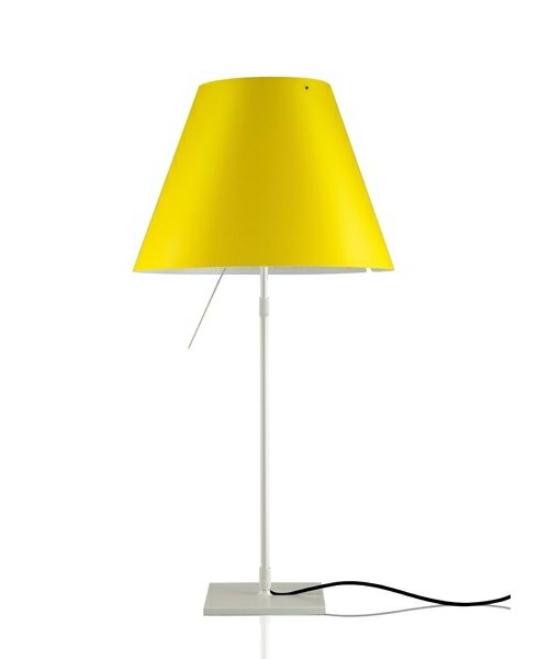 Luceplan - Costanza Tafellamp met Dimmer Alu/Smart Yellow