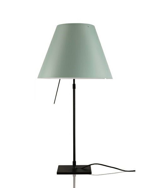 Luceplan - Costanza Tafellamp met Dimmer Zwart/Comvert Green