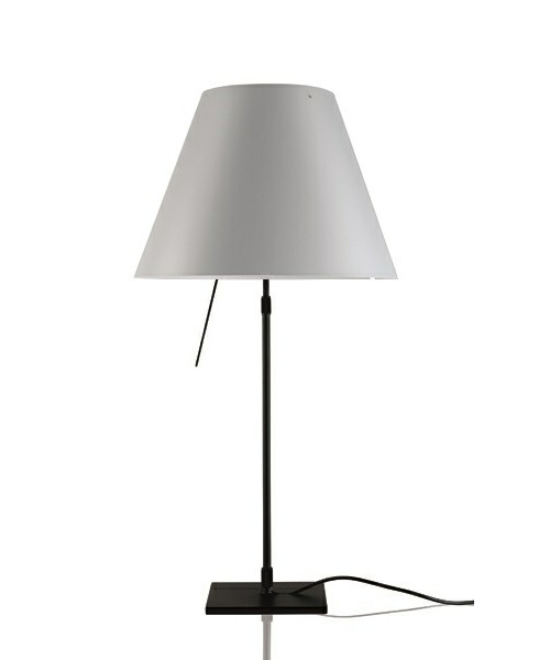 Luceplan - Costanza Tafellamp met Dimmer Zwart/Mistic White
