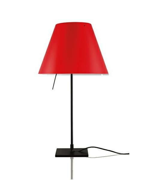 Luceplan - Costanzina Tafellamp Zwart/Primary Red
