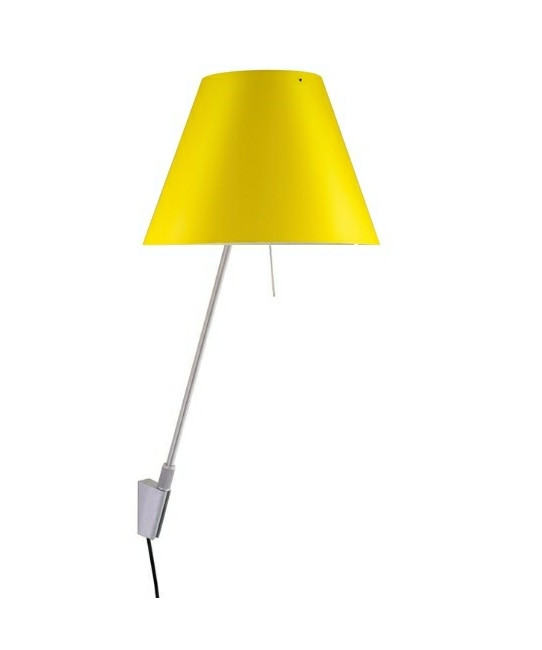Luceplan - Costanzina Wandlamp Alu/Smart Yellow