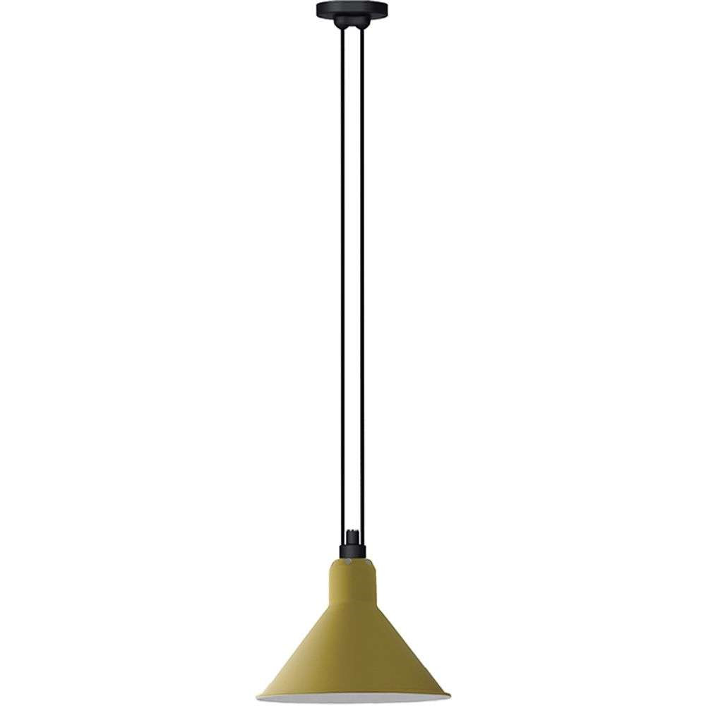 DCW - 322 L Hanglamp Kegelvormig Geel Lampe Gras