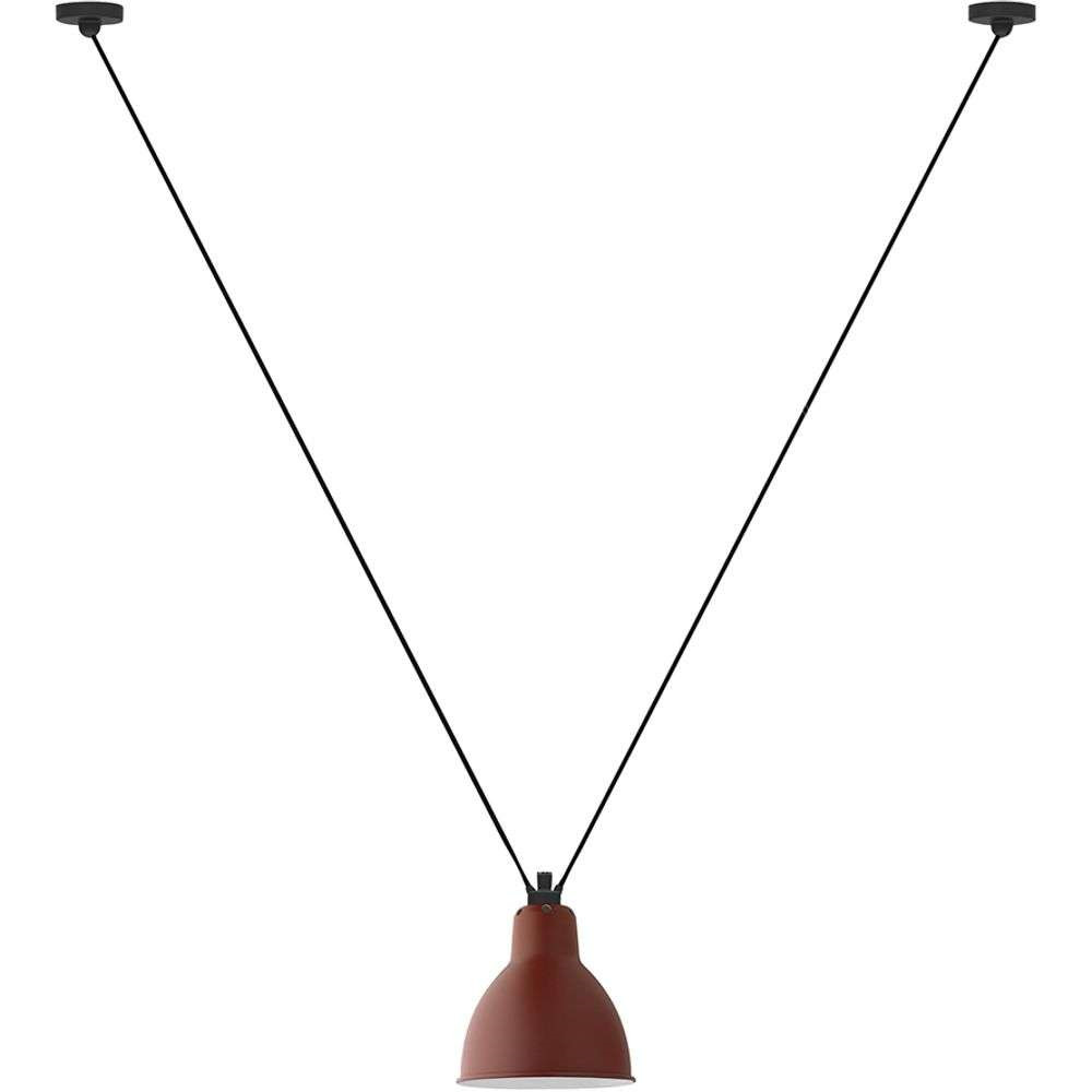 DCW - 323 L Hanglamp Rond Rood Lampe Gras
