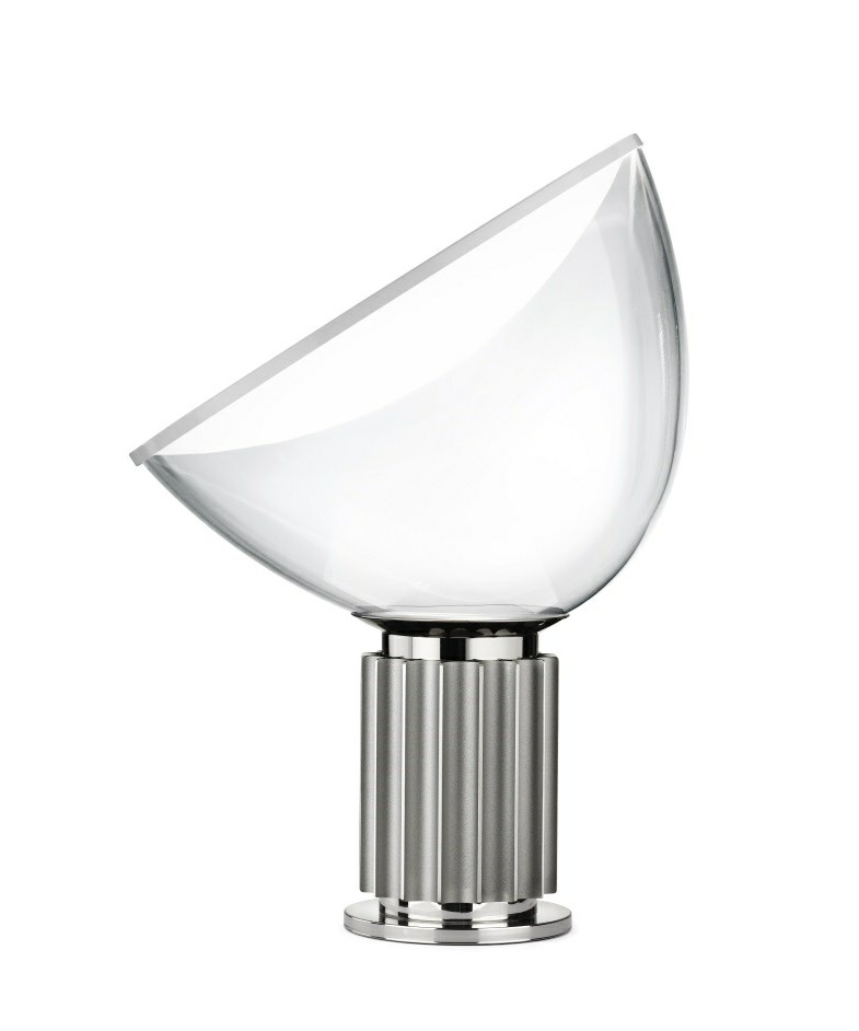 Flos - Taccia Glas Tafellamp Zilver