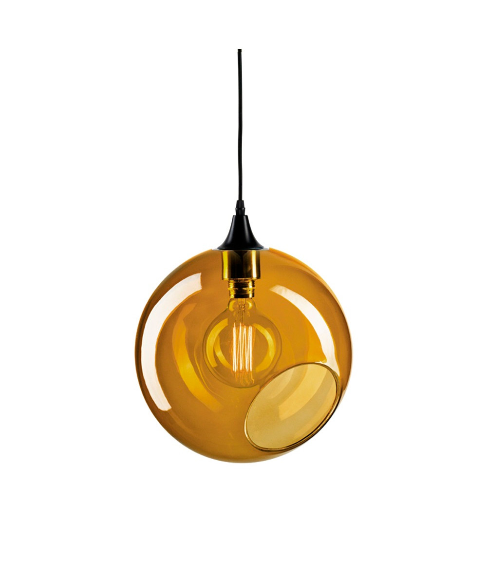 Design By Us - Ballroom XL Hanglamp Amber met Zwart Zuilen