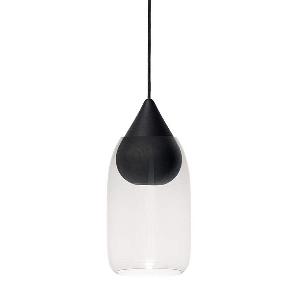 Mater - Liuku Hanglamp Drop Black/Transparent