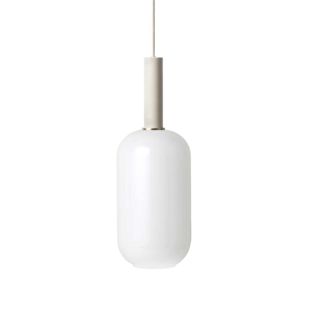 ferm LIVING - Collect Hanglamp Opal Tall High Light Grey
