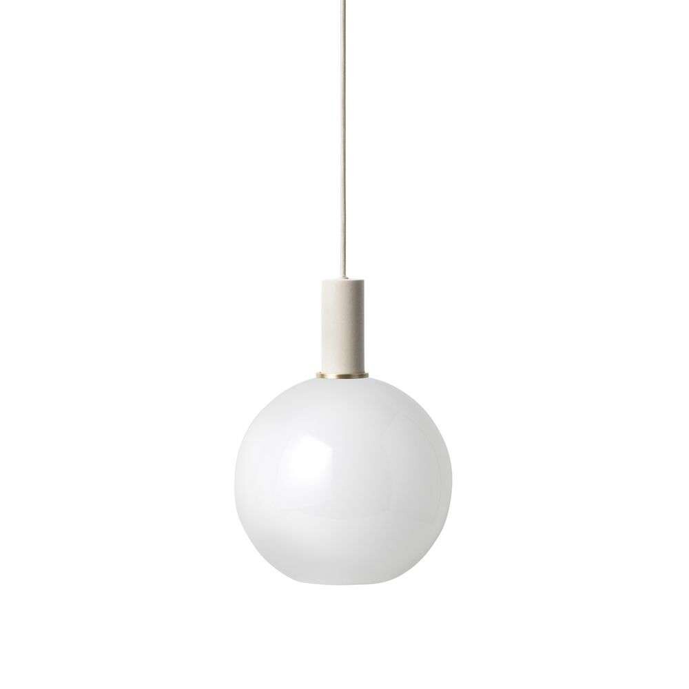 ferm LIVING - Collect Hanglamp Opal Sphere Low Light Grey
