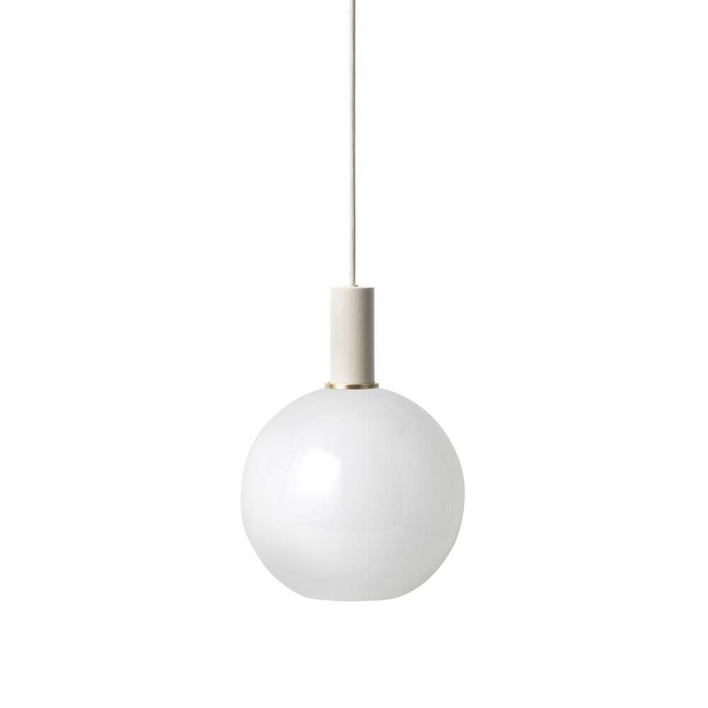 ferm LIVING - Collect Hanglamp Opal Sphere Low Light Grey ferm LIVING