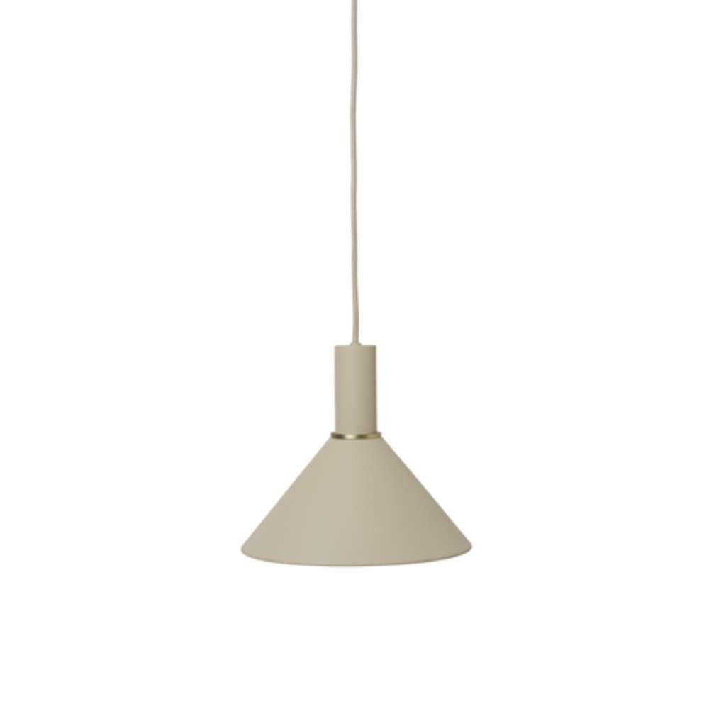 ferm LIVING - Collect Hanglamp Cone Low Cashmere