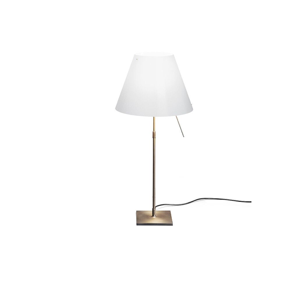 Luceplan - Costanza Tafellamp met Dimmer White/Brass