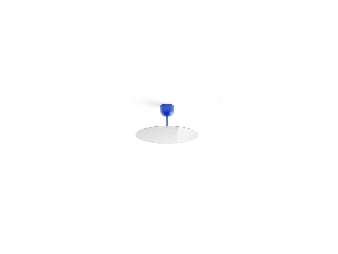 Luceplan - Milimetro Plafondlamp H23 Ø50 Blue/Mirror Luceplan