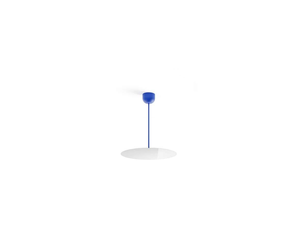 Luceplan - Milimetro Plafondlamp H53 Ø50 Blue/Mirror Luceplan