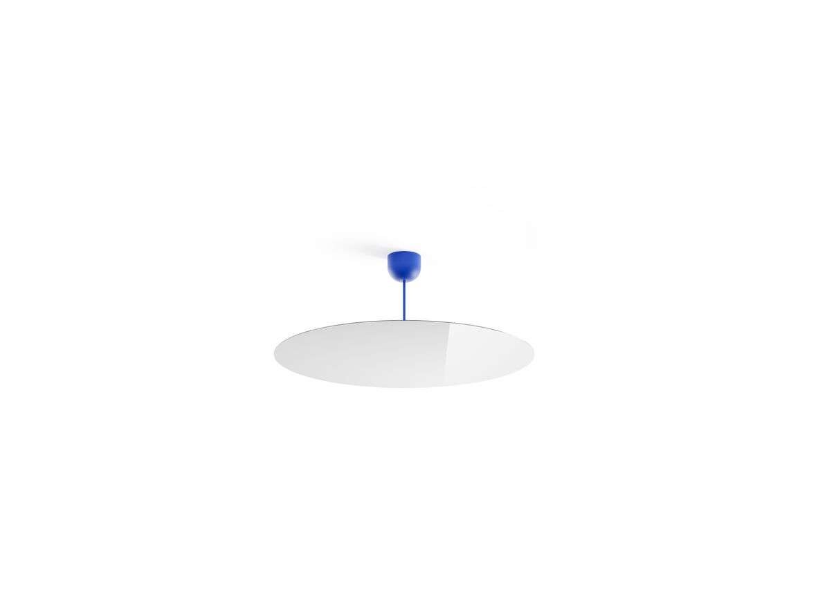 Luceplan - Milimetro Plafondlamp H33 Ø85 Blue/Mirror Luceplan
