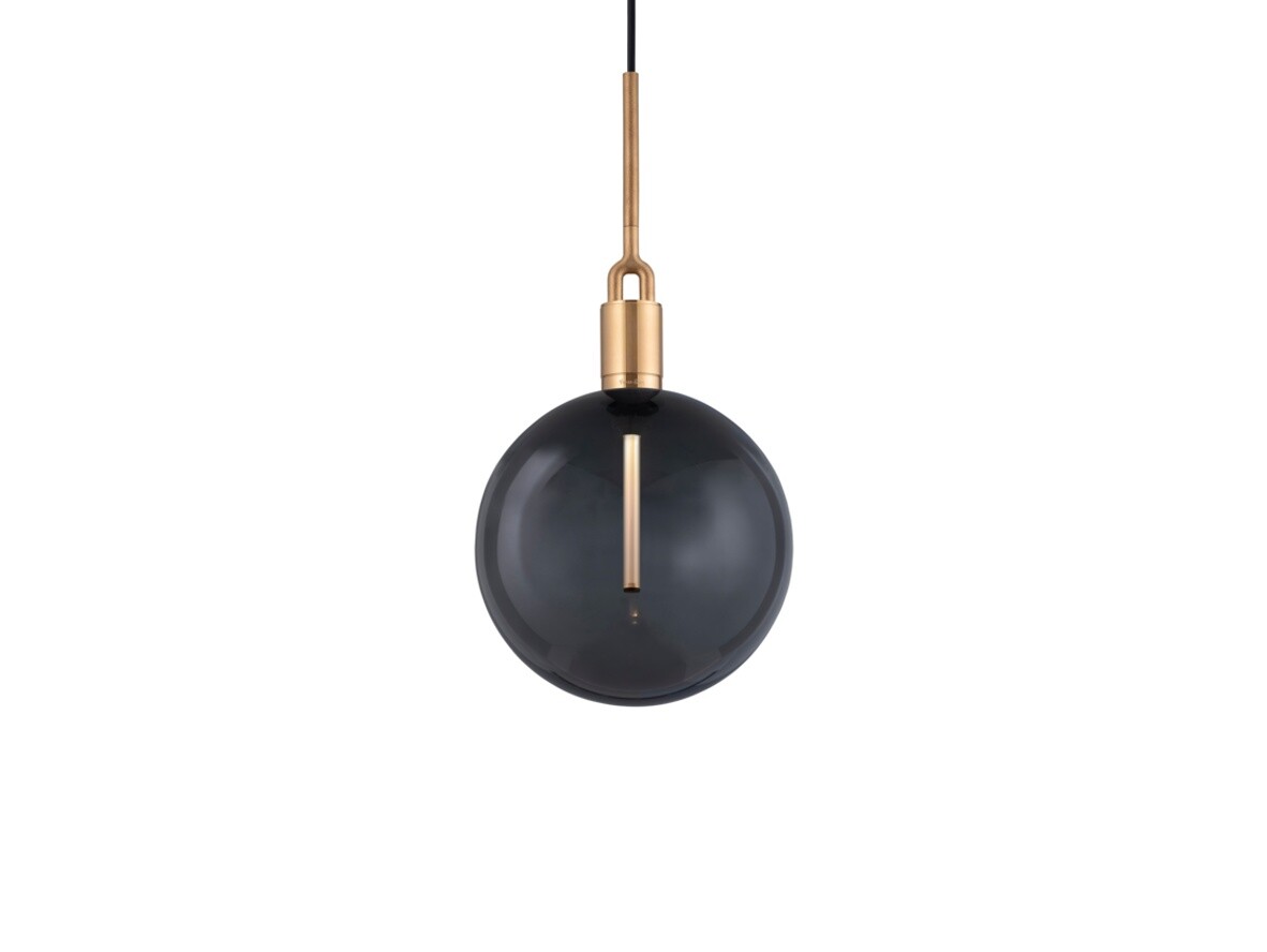 Buster+Punch - Forked Globe Hanglamp Dim. Large Smoked/Brass Buster+Punch