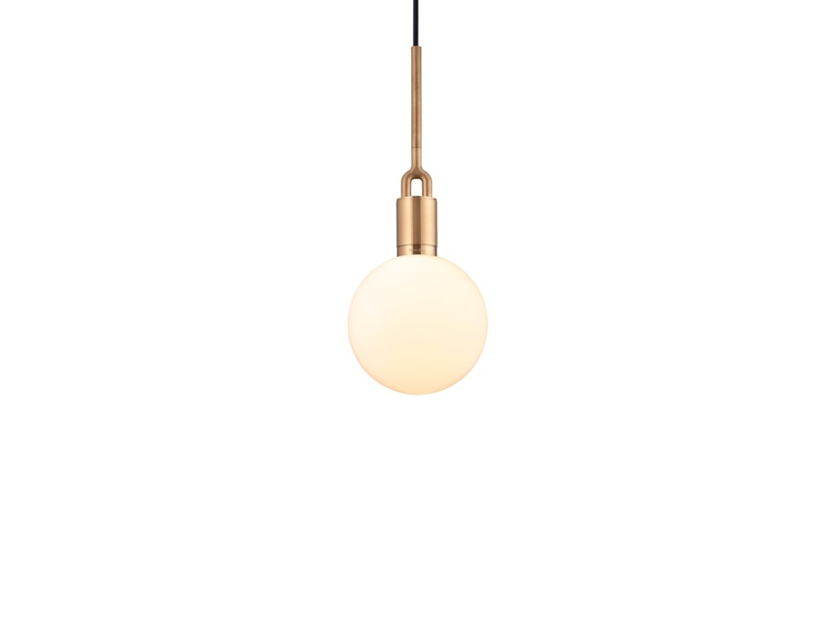 Buster+Punch - Forked Globe Hanglamp Dim. Medium Opal/Brass Buster+Punch