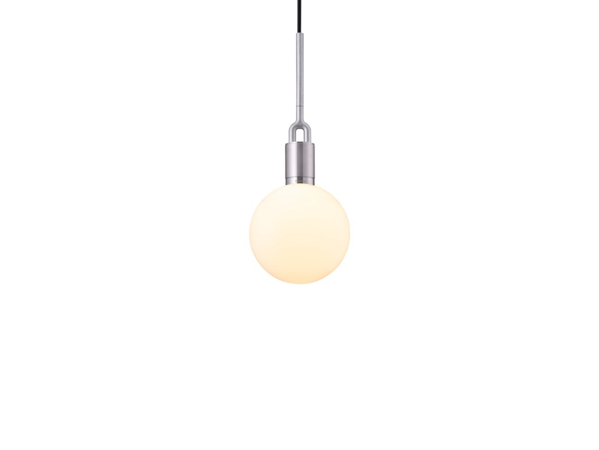 Buster+Punch - Forked Globe Hanglamp Dim. Medium Opal/Steel Buster+Punch