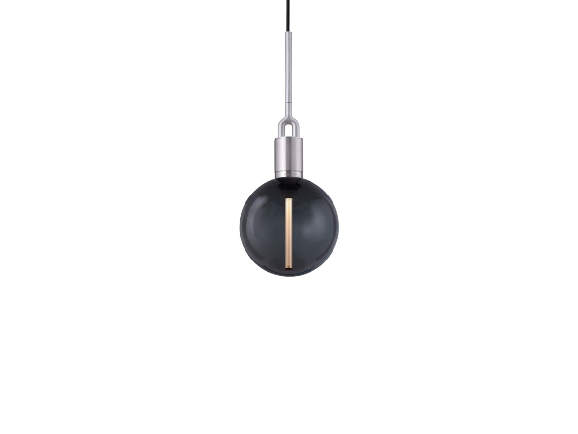 Buster+Punch - Forked Globe Hanglamp Dim. Medium Smoked/Steel Buster+Punch