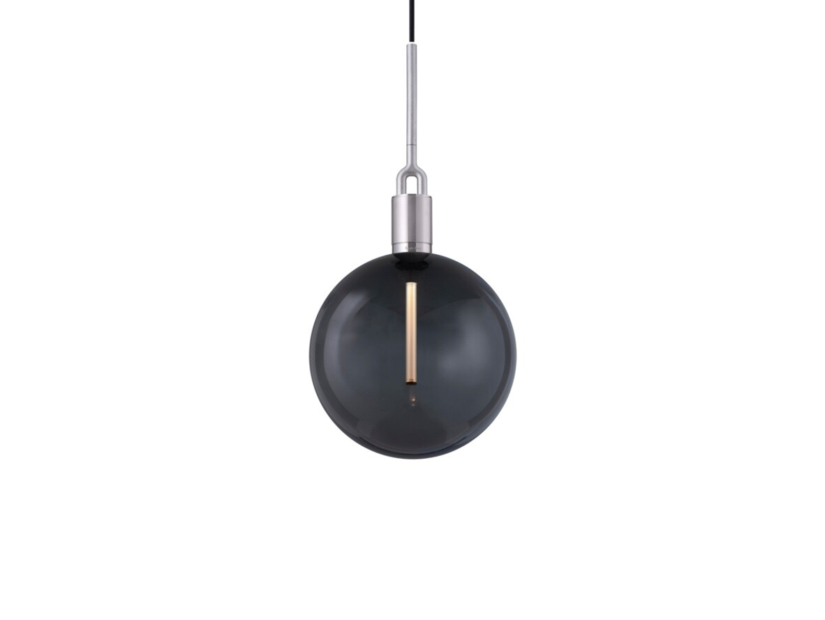 Buster+Punch - Forked Globe Hanglamp Dim. Large Smoked/Steel Buster+Punch