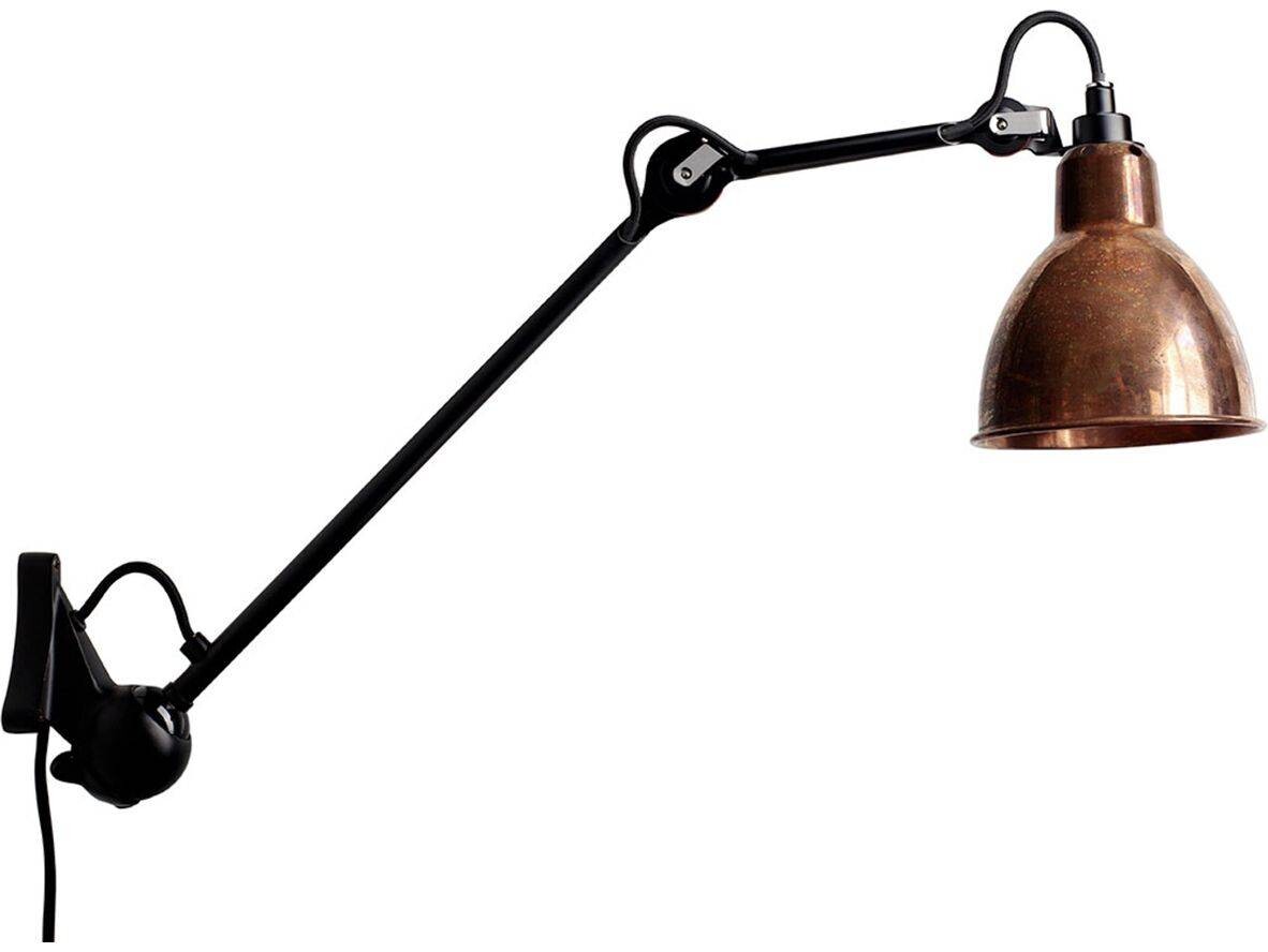 Lampe Gras - 222 XL Wandlamp Black/Raw Copper Lampe Gras